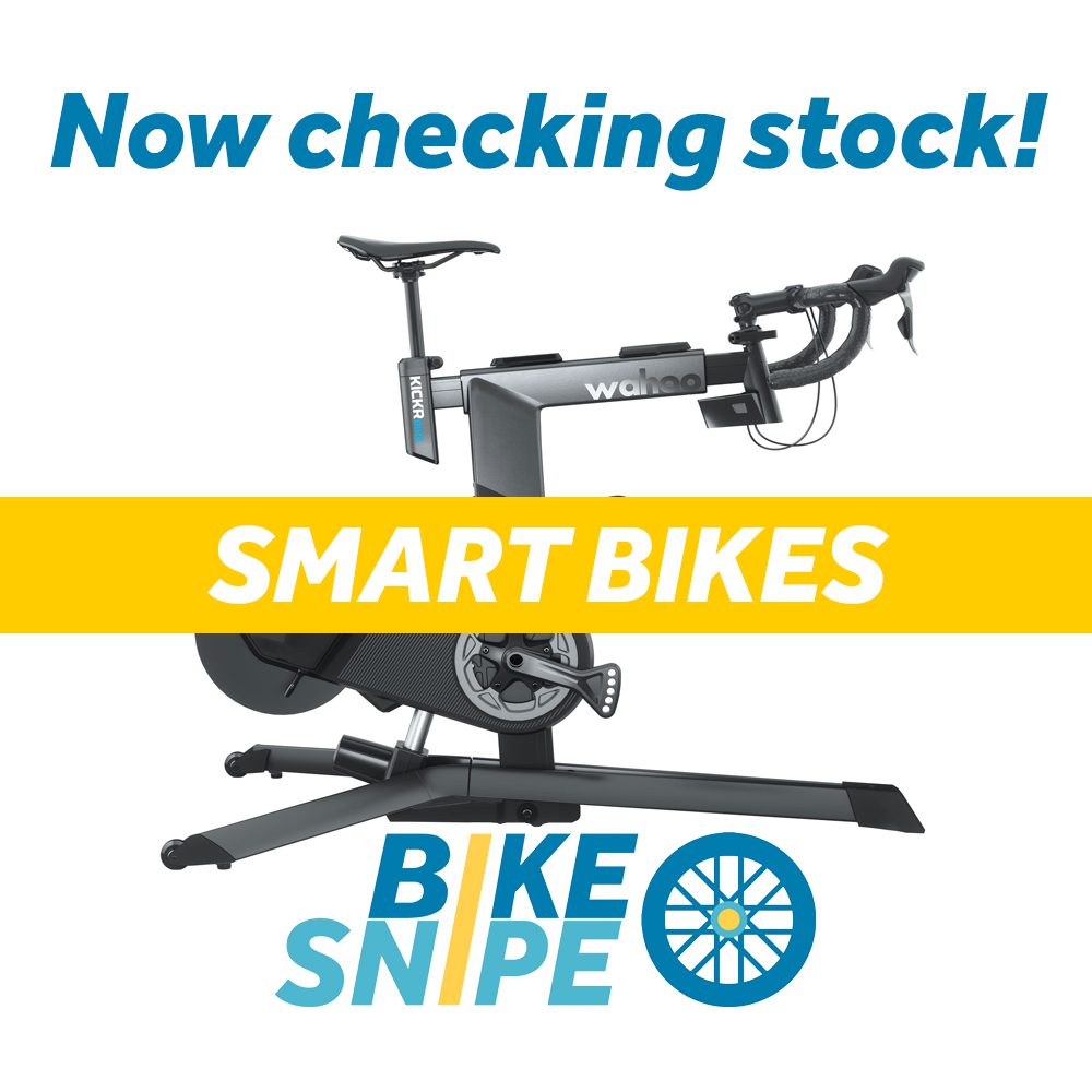 We're now checking stock and sending alerts for two of the most popular smart trainer bikes - the Wahoo KICKR Bike and the Tacx Neo Bike - follow us page for stock alerts or sign up on the website for email alerts. #wahookickrbike #tacxneobike #smartbike #indoortrainers https://t.co/Xgi29TtcOY