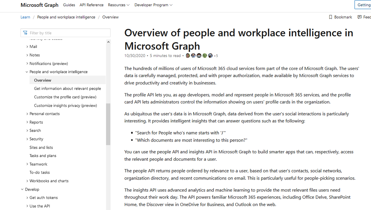 Everything is based on the so-called 'Microsoft Graph' formed by 'hundreds of millions of users of Microsoft 365 cloud services', including data on 'social interactions'.Employers and others can use the 'people API' to develop custom software: https://docs.microsoft.com/en-us/graph/social-intel-concept-overview