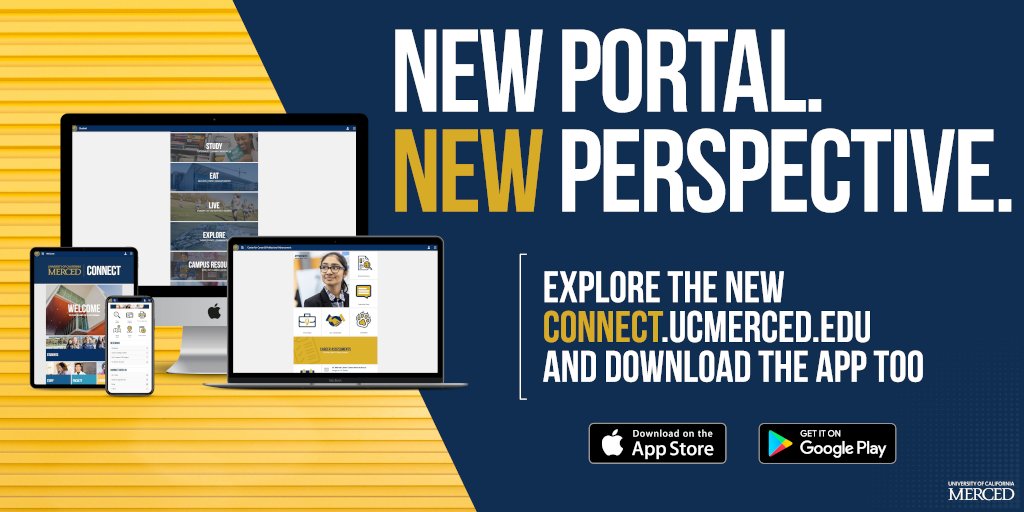 ucmerced's tweet photo. Hey Bobcats, have you downloaded #UCMercedConnect yet? Connect replaces the current https://t.co/3m2UIcqqIK portal on Dec. 7 and will offer simplified access to information and resources on campus. Find it in the App Store or Google Play: https://t.co/T9FSj6TK0Y https://t.co/oNFGG0KgEb
