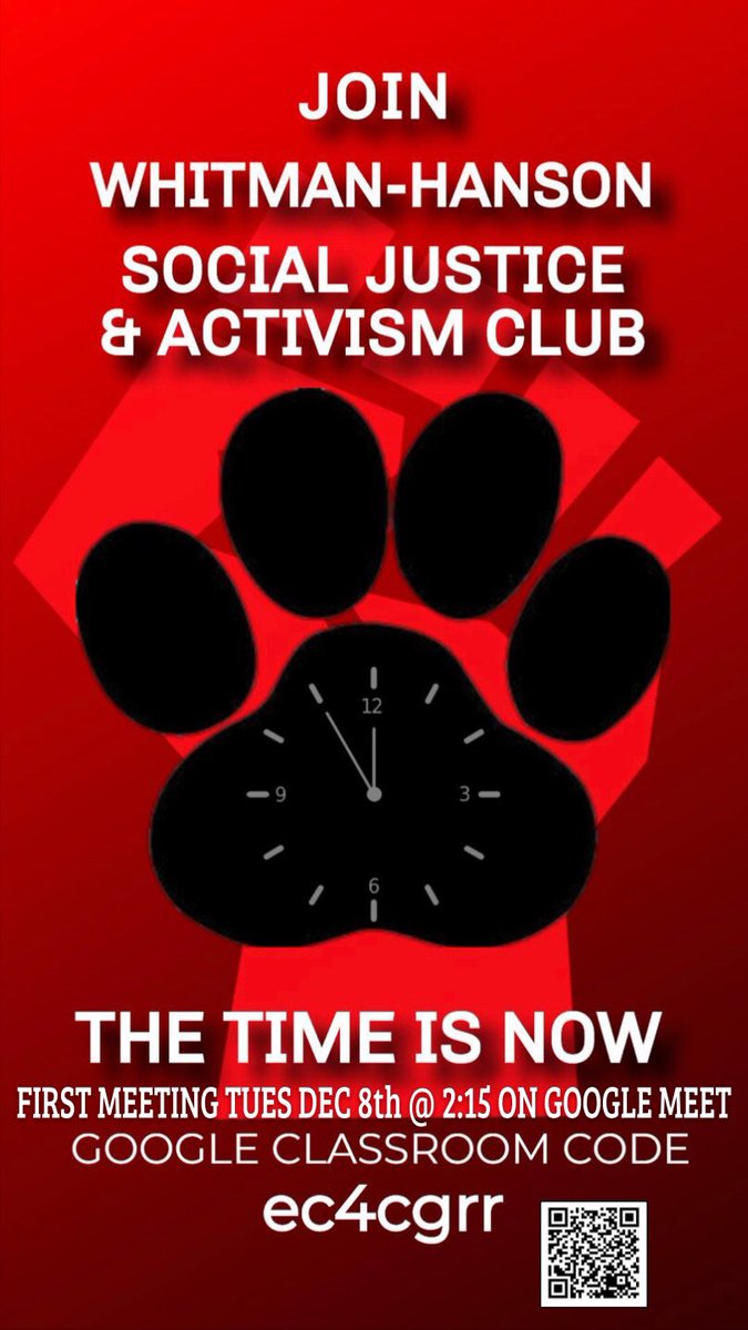 First meeting on December 8 at 2:15. All are welcome!