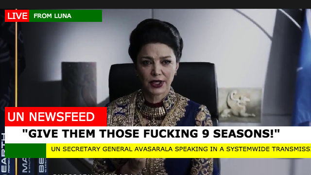 mad_SciFi's tweet photo. #FinishTheExpanse ‼️
#SaveTheExpanse #SaveTheExpanseAgain
#CantStopTheWork #ScreamingFirehawks
@ExpanseOnPrime @TheExpanseWR @JamesSACorey https://t.co/hVQa2kMCJY