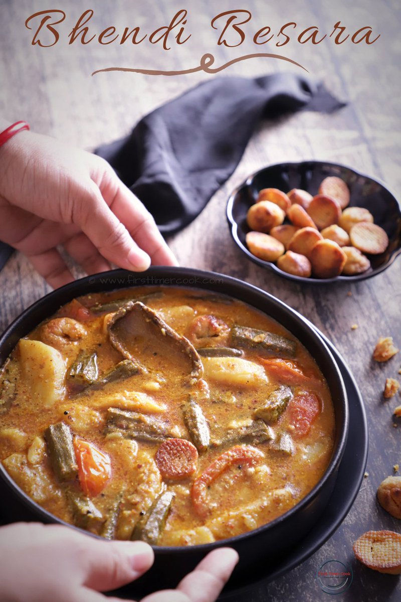 firsttimercook's tweet photo. Bhendi Besara - a sour and spicy side dish using lady finger / bhindi / okra / bhendi in mustard paste from Odia cuisine
Recipe https://t.co/kQv5HY5Vcc
#OdiaRecipe #veganfood #Veganism #Glutenfree #Besara #BhendiBesara #LadyFinger #MustardOil #MustardPaste #ODia https://t.co/TcyHXCx76x
