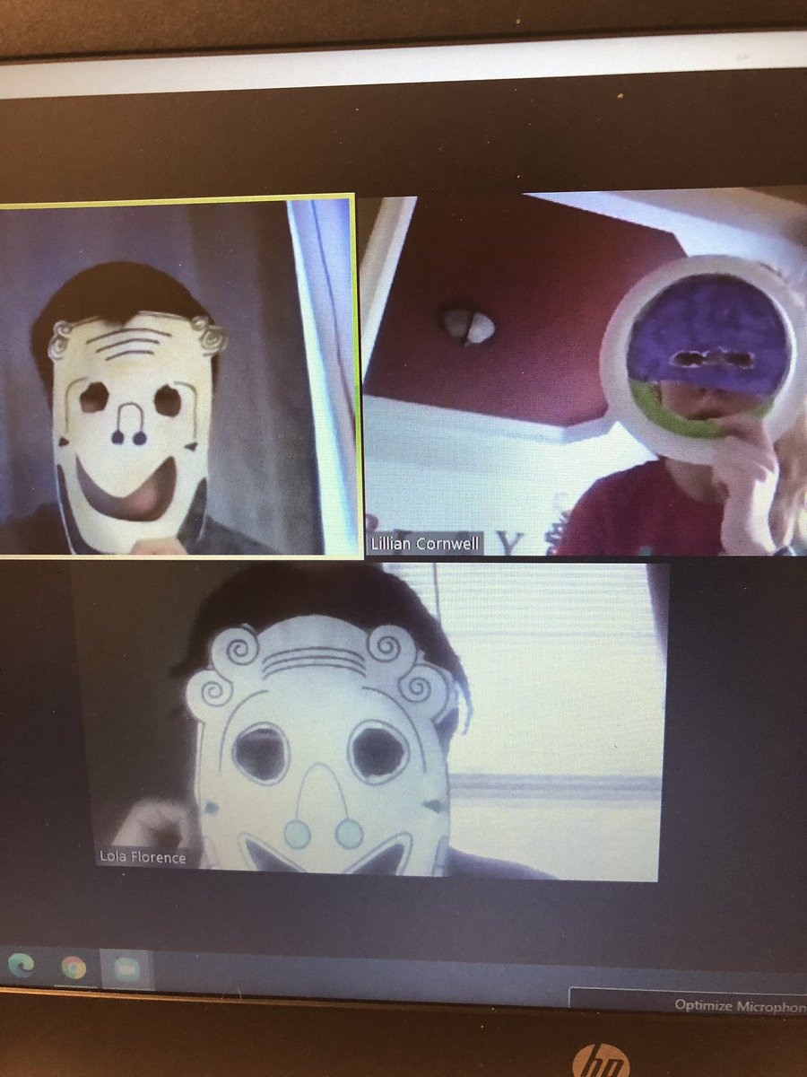 Celebrating the Festival of Dionysus in Theatre Arts 1 COVID style. Socially distanced, masked and original Greek scripts. Pivot teaching rocks! <a href="/HanoverSchools/">Hanover County Public Schools</a> @MvilleHSPlayers @HCPShighschool