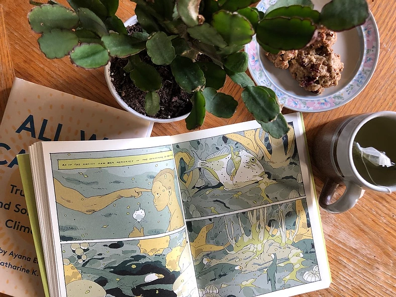 sfsuscicomm's tweet photo. Whether it's a gorgeous art-filled story of a decaying whale, the poetic interconnectedness of living things, or an uplifting view on climate change, our latest #scicomm blog post highlights 3 books by women about the environment that everyone should read. https://t.co/4INMkW41p6 https://t.co/E8tVCtYzqr