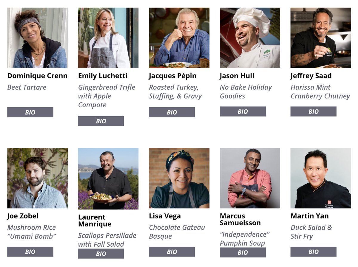 Join Me and 30 Chefs - Supporting First Responders this Holiday Season
ChefsGiving2020.org/ChefManrique

I’m making my delicious SCALLOPS PERSILLADE WITH FALL SALAD!!
30 Fabulous Chefs &amp; Celebrities
30 How-To Videos and Recipes for the Holidays
Supporting First Responders!!