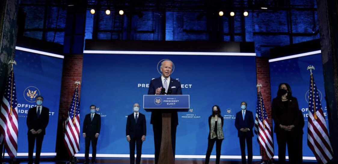 Amy_Siskind's tweet photo. Biden's cabinet rollout felt like the launch of a new upbeat season of West Wing, after living through a surreal, dystopian nightmare for 4 years. https://t.co/BiApvgJJWG