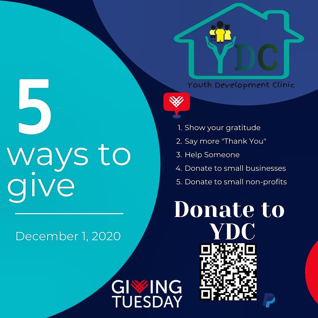 ONE WEEK UNTIL #GivingTuesday2020 
YDC is a #medicaid licensed #Mentalhealth clinic. We offer individual and family therapy focused on youth (3-17) that have been traumatized, exposed to poverty, violence and loss, and who live in severely stressed families.
#donate #nonprofit