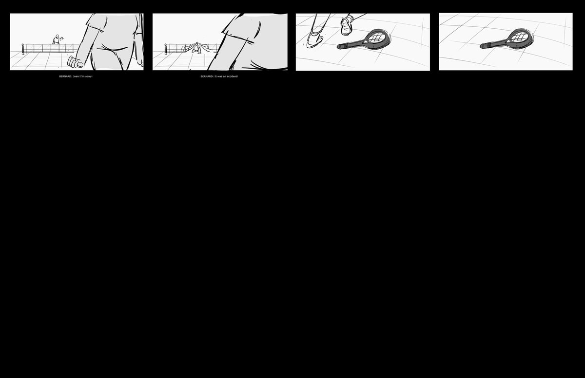 sofzitou's tweet image. thought I’d post the storyboard layouts from my most recent sequence