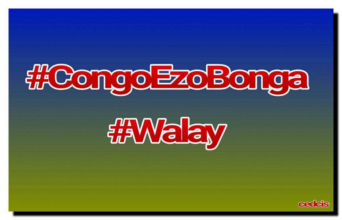 cedcis's tweet photo. #CongoEzoBonga
#Walay https://t.co/QhxVACwaIX