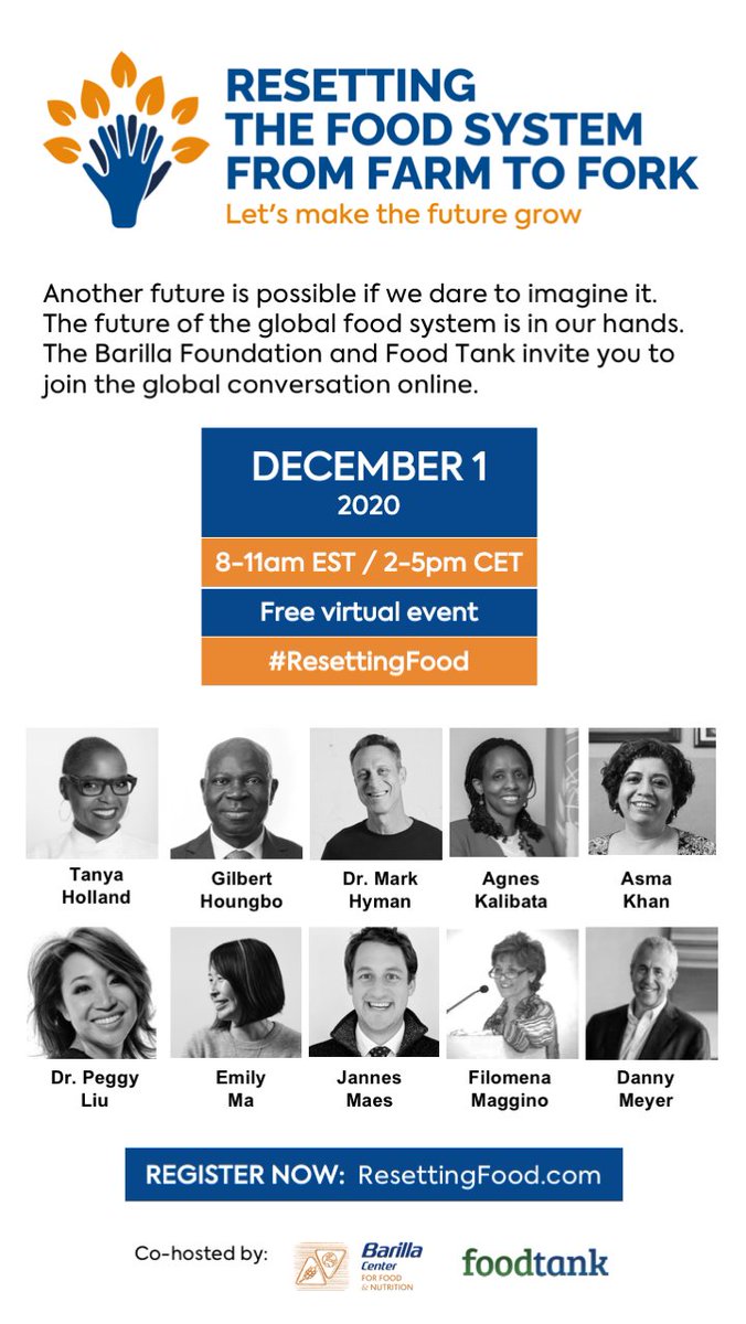 Just signed in on this free important webinar. If you work in the Food and Hospitality industry - join as well; On Dec 1st, join 30+ leading experts will discuss the trends &amp; solutions for resetting food systems. 
Register now (free!): ResettingFood.com.
 #ResettingFood