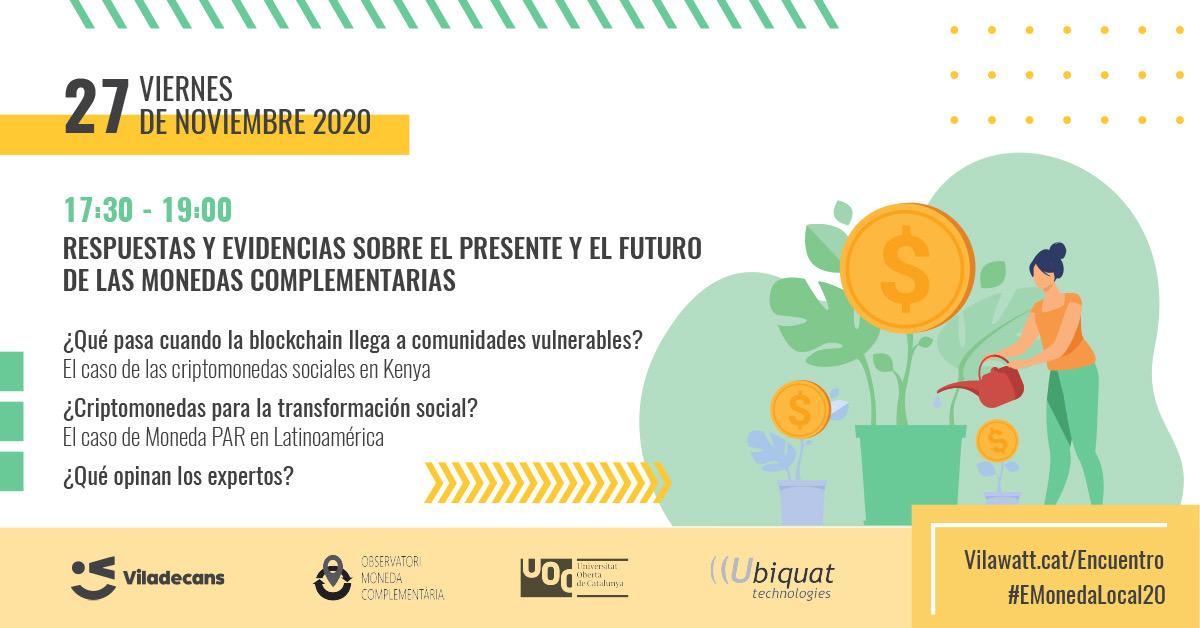 augustcorrons's tweet photo. Algunas de las interesantes sesiones del IX Encuentro Estatal de Monedas Locales, Sociales y Complementarias
https://t.co/Mp2Q3seeuF
Con @observatoriomc_
@UOCecoempresa @ubiquat #EMonedaLocal20 https://t.co/bjoyq1FyVU