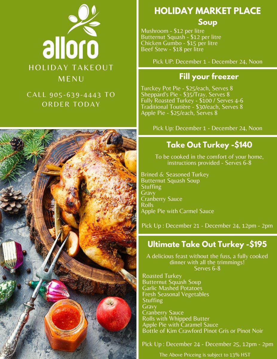 JenGendron1's tweet photo. Let Chef Rene take the stress out of the holidays and fill your freezer! Call Holiday Inn Burlington to place your order today! 905-639-4443 https://t.co/WzGoF0LIwo