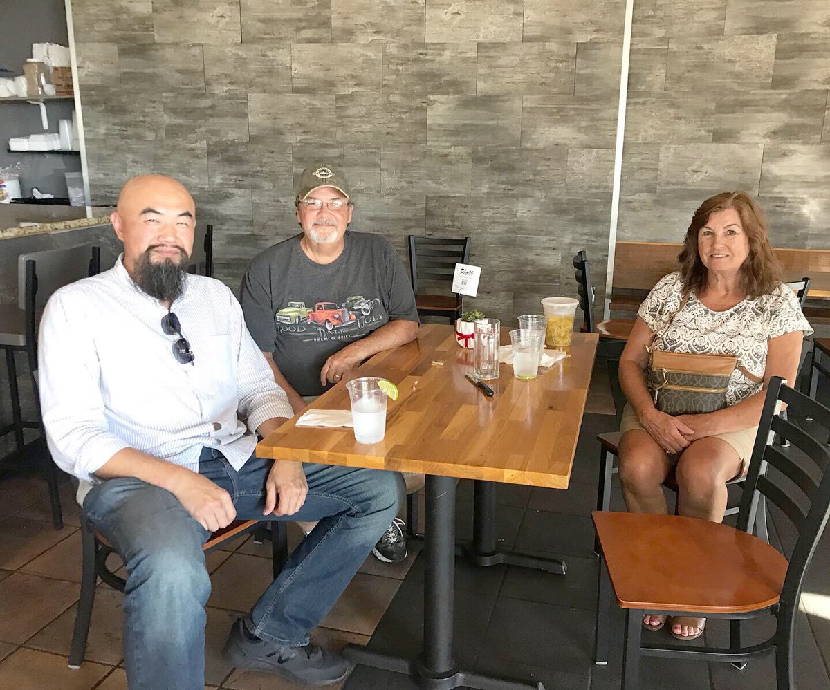watsonwu's tweet photo. Got to eat noodles with Jim Ashwill & his lovely wife. Jim was a Foley Mixer who worked on Tons of movies we all have watched (listened). They are a great couple. β€οΈπππ»
.
#soundeffects #sounddesigner #srq #foleyartist #foleymixer #sarasota #designingsound #JimAshwill #traveler https://t.co/rKsubnnt3w