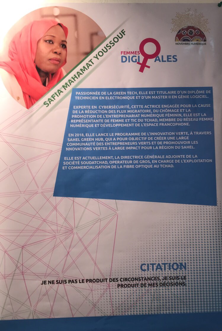 YoussoufTerri's tweet photo. #FemmesDigitales Vernissage ce soir à l’@if_tchad_mediat dans le cadre du novembre numérique. 
Bravo @safia_mahamat et @AichaAdoum 🙏🏾🙏🏾. https://t.co/xNzSMikMlT
