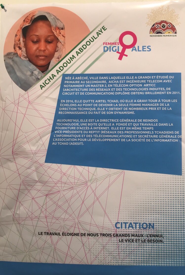 YoussoufTerri's tweet photo. #FemmesDigitales Vernissage ce soir à l’@if_tchad_mediat dans le cadre du novembre numérique. 
Bravo @safia_mahamat et @AichaAdoum 🙏🏾🙏🏾. https://t.co/xNzSMikMlT