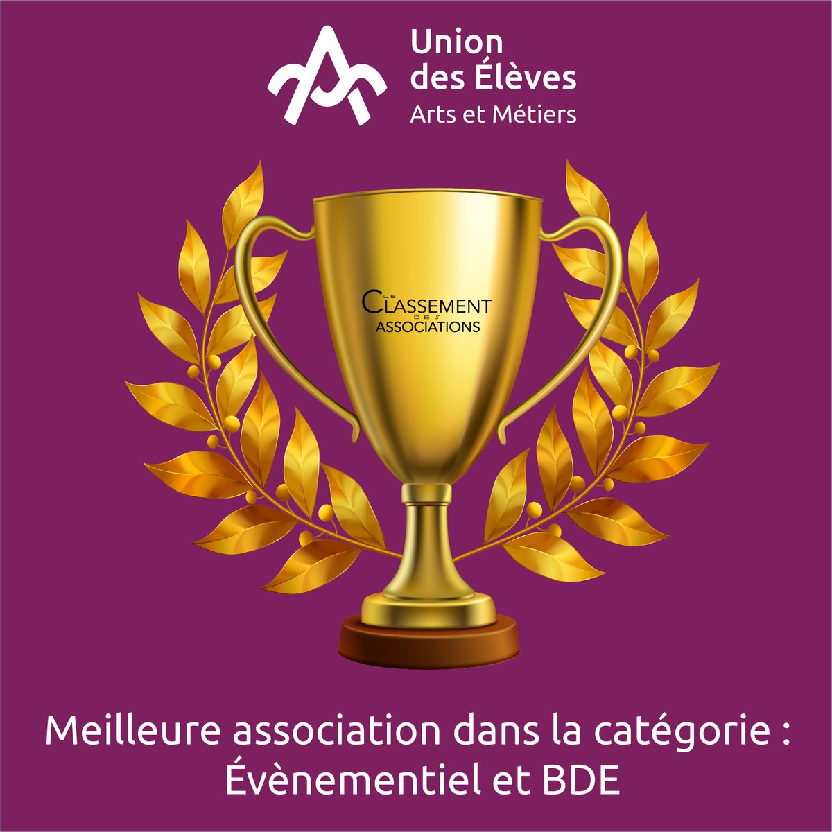 🏆 🏆 🏆 𝗠𝗲𝗶𝗹𝗹𝗲𝘂𝗿 𝗕𝗗𝗘 𝗱𝗲 𝗙𝗿𝗮𝗻𝗰𝗲 🏆 🏆 🏆

L'Union des Élèves est désormais la 𝐦𝐞𝐢𝐥𝐥𝐞𝐮𝐫𝐞 𝐚𝐬𝐬𝐨𝐜𝐢𝐚𝐭𝐢𝐨𝐧 𝐞́𝐯𝐞̀𝐧𝐞𝐦𝐞𝐧𝐭𝐢𝐞𝐥 / 𝐁𝐮𝐫𝐞𝐚𝐮 𝐃𝐞𝐬 𝐄́𝐥𝐞̀𝐯𝐞𝐬 𝐝𝐞 𝐅𝐫𝐚𝐧𝐜𝐞 !  👋👋