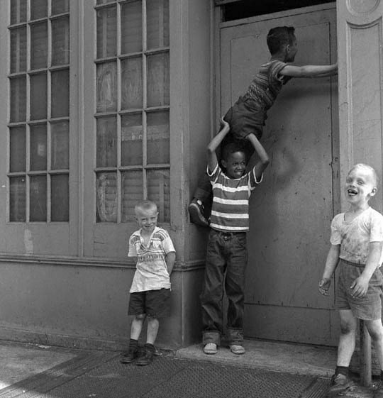 No one is born racist .New York, 1950sPhoto by Frank Oscar Larson