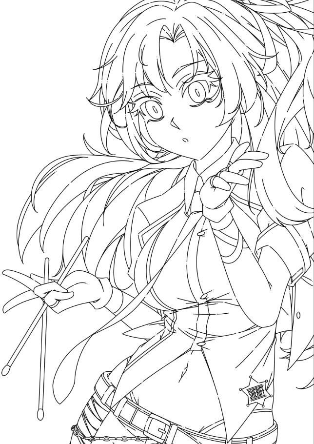 lineart done phew (wip) 