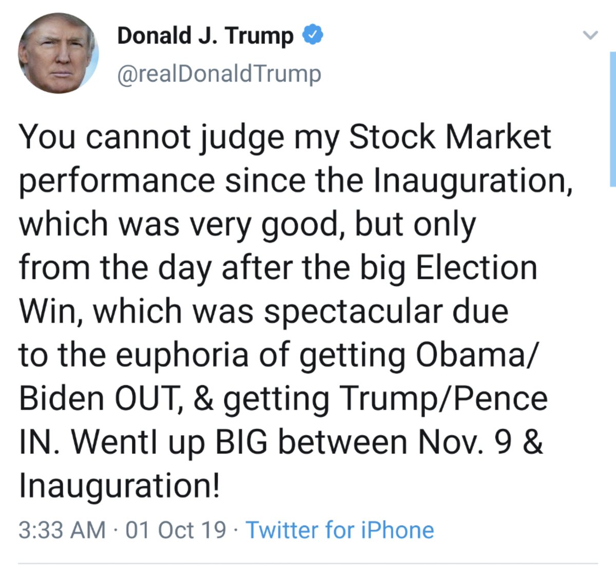 Autarkh's tweet photo. @realDonaldTrump Thanks President-elect @JoeBiden!

(There's always a tweet) https://t.co/mpNNYHRCnJ