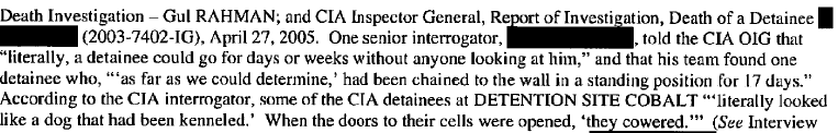 There is no question that what we did was torture, including to my client  @BaluchiGitmo. No matter how many times Mike Morrell wants to deny the word. Brutal, medieval torture. 6/