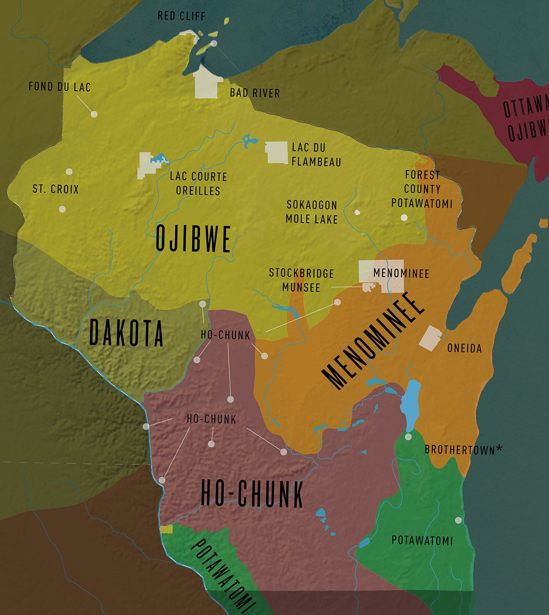 Learn about Wisconsin American Indian Nations and treaty lands using this interactive map from WisconsinFirstNations.org, a collection of authentic & accurate resources for educators and learners of all ages. Explore the map: wisconsinfirstnations.org/map/ #WisNativeNov20 #FirstNationsWI