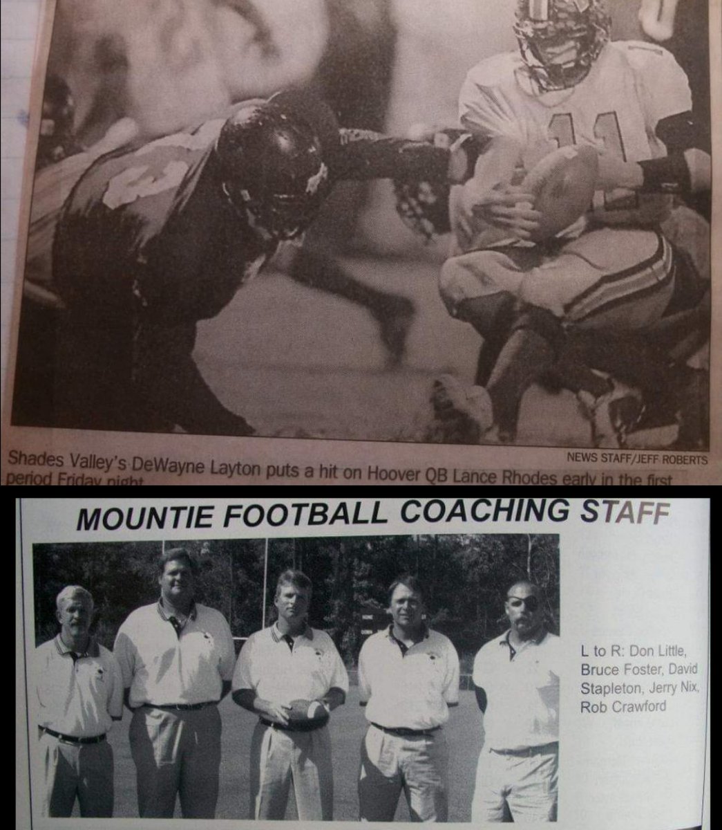 svmounties's tweet photo. ON THIS DAY IN MOUNTIES HISTORY - November 24, 2000 - 20 years ago today - #2 Hoover at Shades Valley #100SeasonsofMountieFootball
#GoMounties ๐ดโซ https://t.co/QLp5u2w3wB