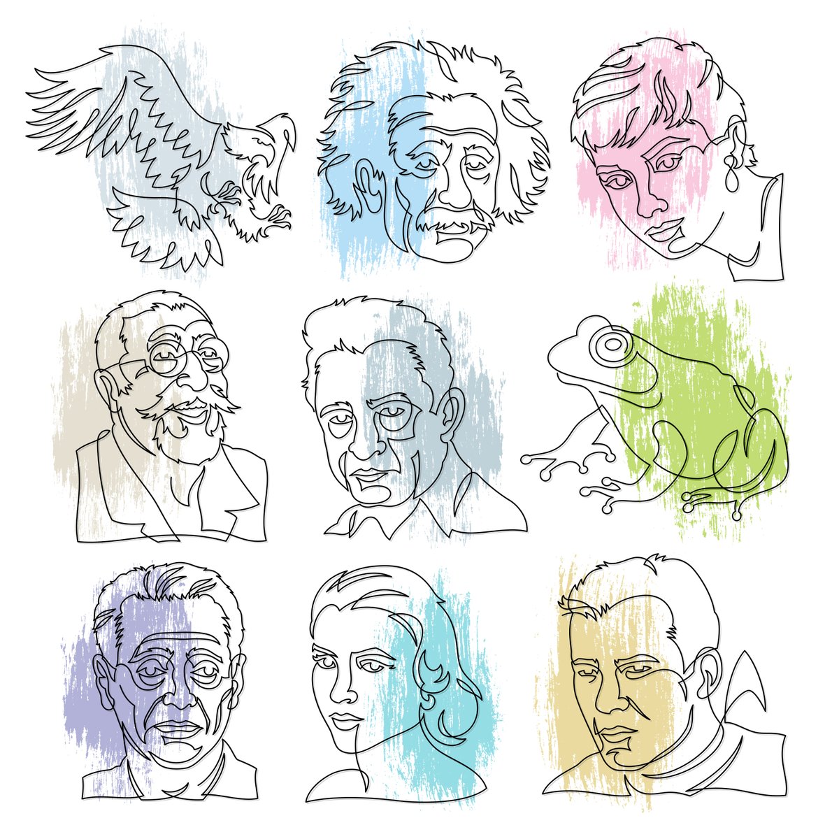 Vonster's tweet image. ContinuousPathPortraits.com You pick the subject matter. I deliver art you can use on t-shirts, stickers, animation etc. #onelinears #drawingtheline #continuouslineart