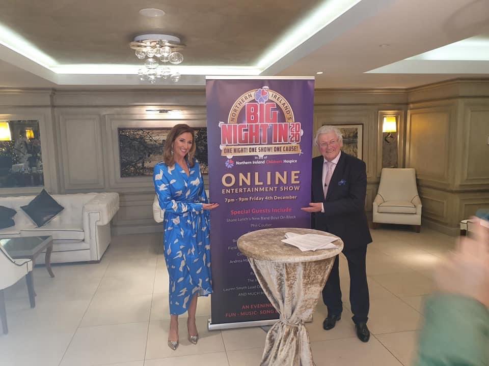 jingleballymena's tweet photo. A busy day for the Big Night In team. Thank you to our Jackie and to @claire_mccollum for their continued support. Thank you also to @GalgormResort for their amazing surroundings for such a special event. 
#nibignightin2020 #NIChildrensHospice https://t.co/ZVkSxslbr4