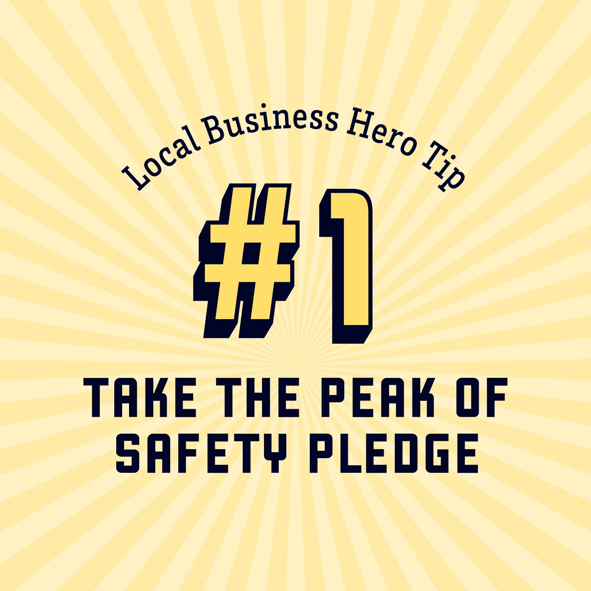 VisitCOS's tweet photo. #LocalBusinessHero Tip 1: Take the Peak of Safty Pledge!
Do your part to help save our community by taking the Peak of Safety Pledge and we'll reward you with exclusive deals and discounts!
https://t.co/GjxBnj5Y0e https://t.co/zClRDtJm7X