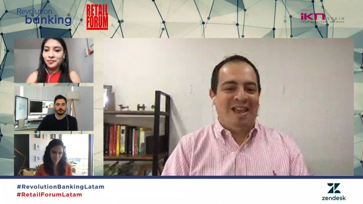 RevBanking's tweet photo. Terminamos mañana en la sesión de #RevolutionBanking con el Panel de expertos moderado por Pablo Alfaro de 
@ZendeskLATAM y con la participación de Priscila Williams de @Citibanamex , Martín Ayarzagoitia de @Fiinlab y Elizabeth Basurto de @BancoAzteca

 #RevolutionBankingLatam https://t.co/FD6WrVTJEk