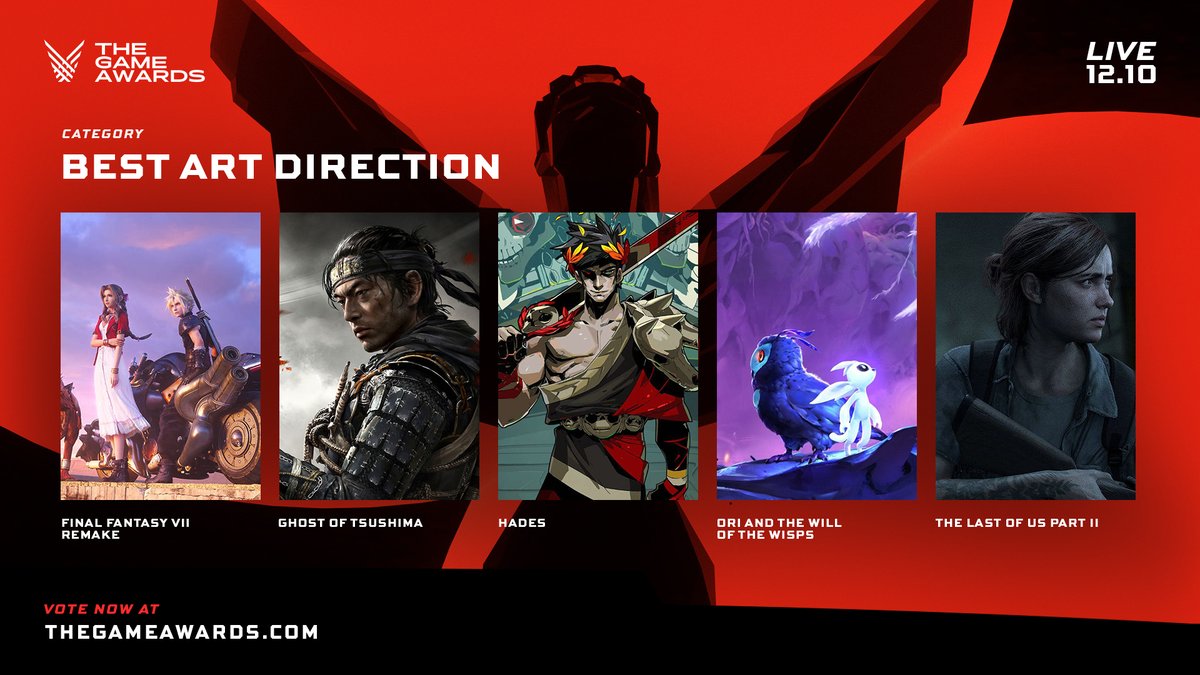 The Game Awards on X: These are your nominees for Best Art Direction  presented by @SamsungTV QLED! Who do you think will win? Vote now at   #TheGameAwards  / X