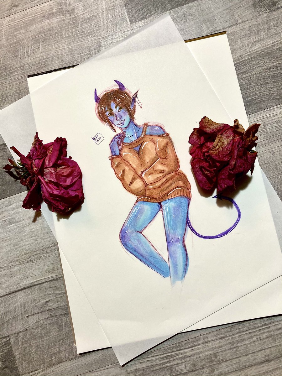 touchofmilk's tweet photo. I haven’t tweeted in a long time, I thought I’d share some of the #art I’ve made with #marker! https://t.co/35uDed8gO6