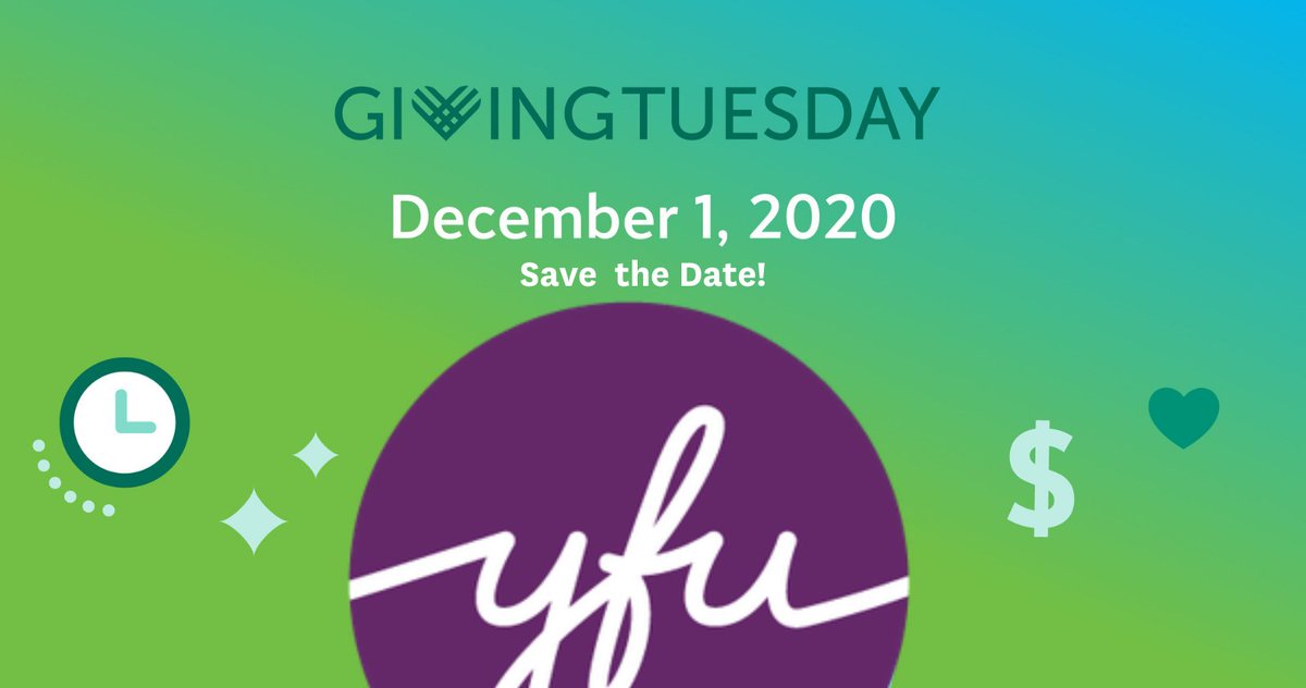 Save the Date! On December 1, we want to raise enough money to send a student on a YFU exchange program through our new Passport to Equity Fund! Join us now at bit.ly/2n8G5E2
#GivingTuesday