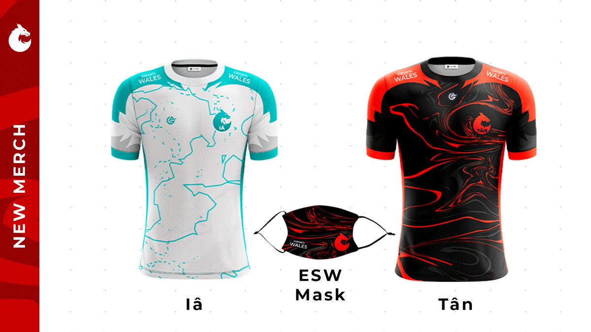 EsportsWales's tweet photo. Great work from @GamersApparel creating our new team jerseys! 

So who's your team??  

@TeamTanEW 🔥 or @TeamIaEW ❄️

Show your support below! ❄️🔥 #NewMerch #RepTheDragon https://t.co/zHQ9rQRi53
