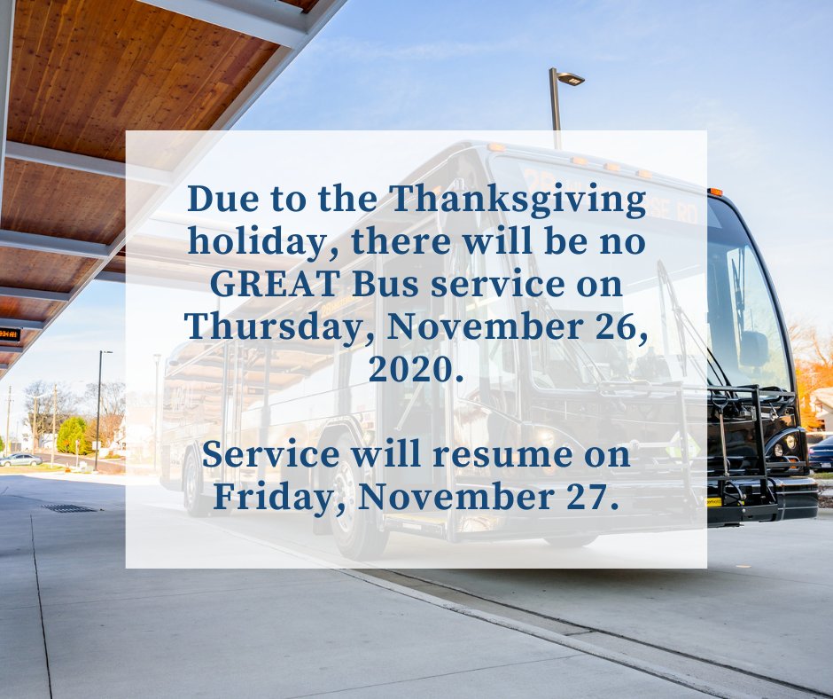 ⬇️An update about transit schedule changes related to Thanksgiving. ⬇️