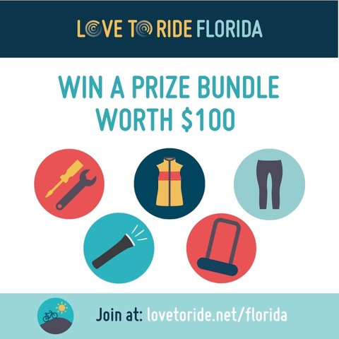 Staying home for the holidays? Come log a ride with your family and win a special prize bundle worth $100! #cycling #biking #lovetoride #florida #commute

Register Here: lovetoride.net/florida