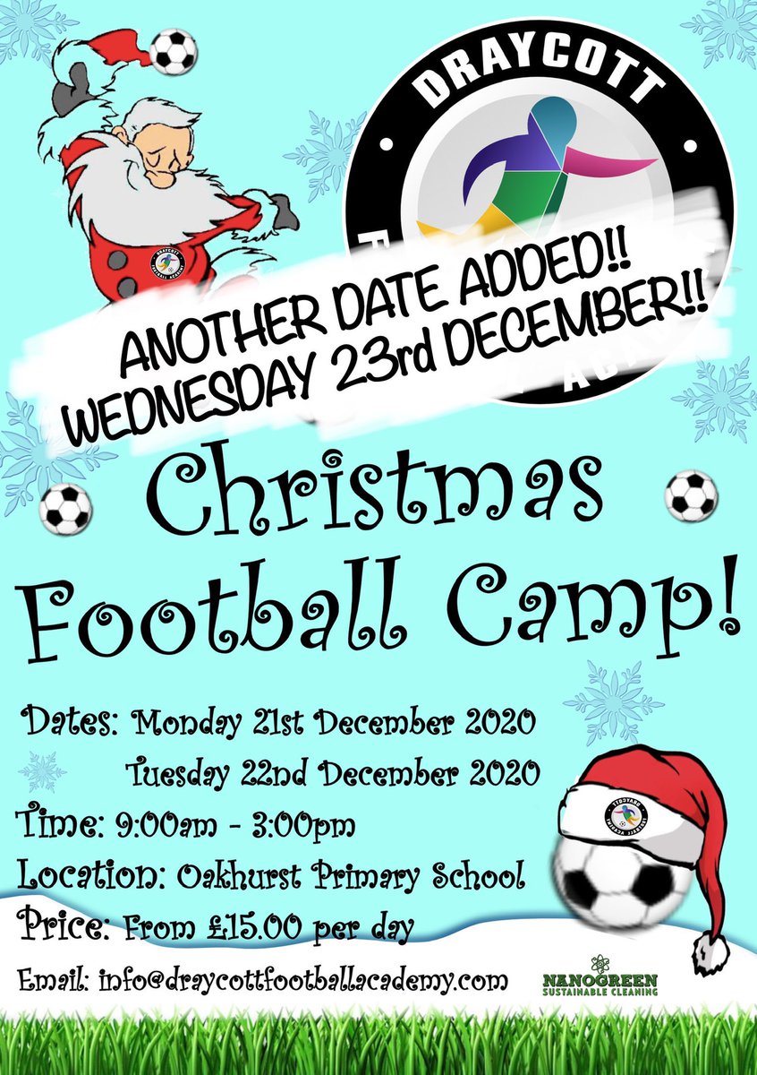 Christmas Football Camp ⚽️. Book now! #Football #Swindon @primaryferndale @AMCPS_Swindon @OrchidValeSch @HaydonleighPri1