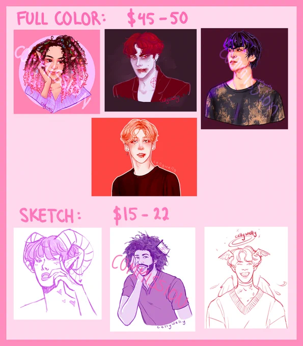 ✨celly's bust/portrait comms✨OPEN 