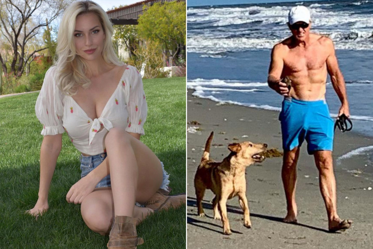 Paige Spiranac dubs Greg Norman 'hammerhead shark' after bulging beach photo