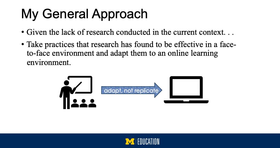 <a href="/nellkduke/">Nell K. Duke</a> says we need to take practices that work and work to adapt them--NOT replicate them! #LearningTuesdays #GLReading