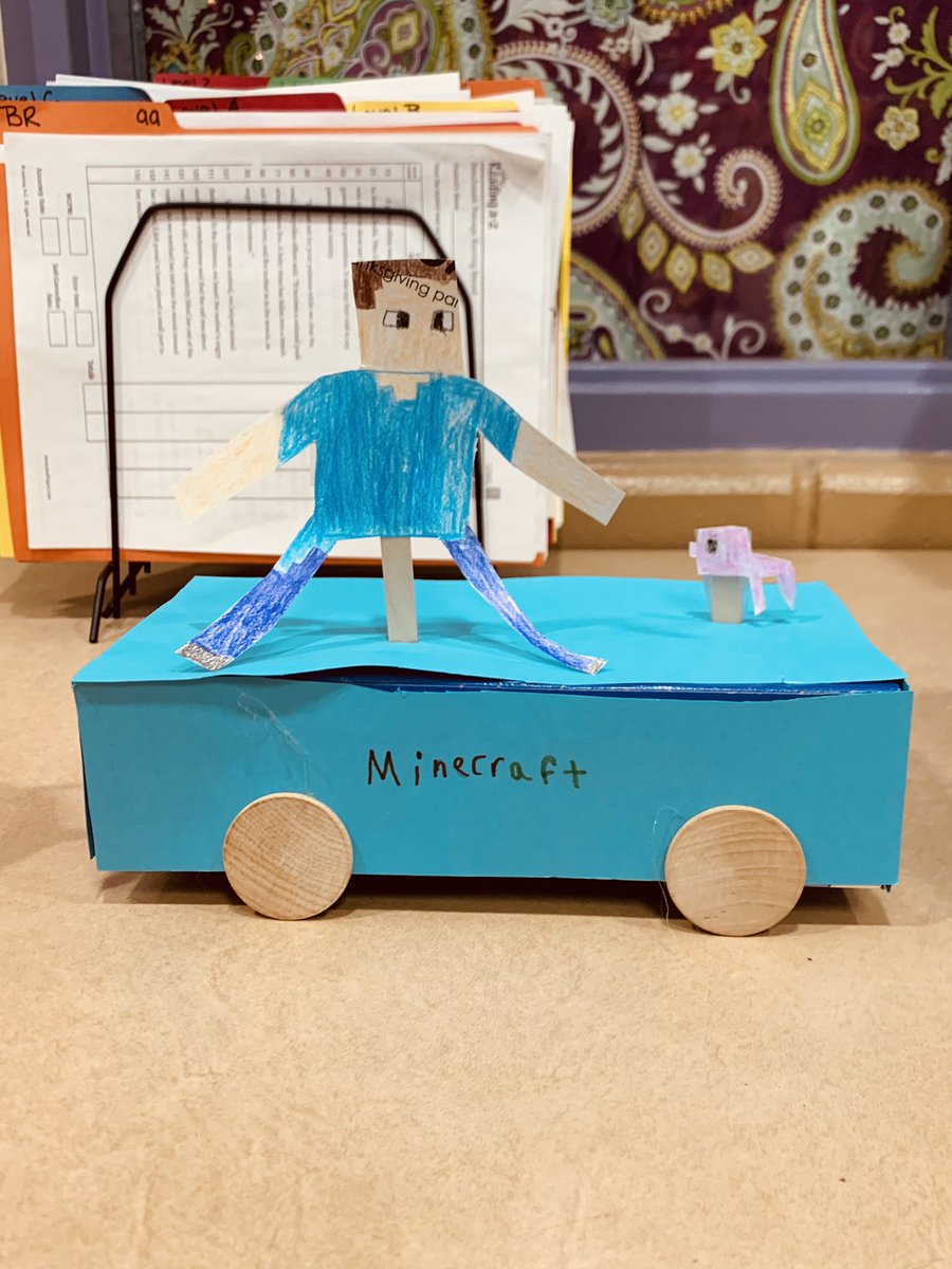 3Mott's tweet photo. Yesterday, we read about the history of The Macy’s Day Parade! Today, we built our own floats and it was so much fun! #Bengals #Minecraft #Starbucks https://t.co/P7G0lYP8gc