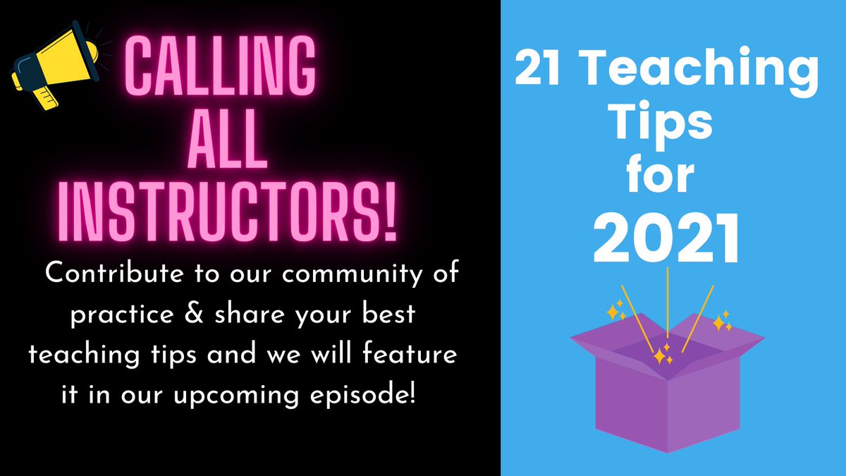 librarian_guide's tweet image. We are working on a future episode and we would love to hear from you! Did you try something new? Did you have a tried and true/go to teaching technique? We want to learn about them!  forms.gle/tt81fDkAmgPZN1…  #teachingtips #ILinstruction #academictwitter #infolit