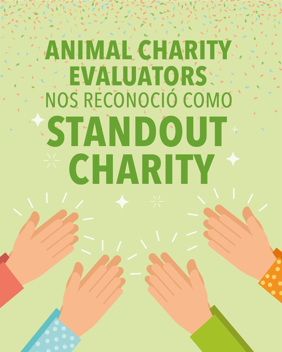 FundacionVeg's tweet photo. 🤩¡¡¡Estamos muy felices!!!🤩

Nuestra Fundación @vegetarianos_hoy fue reconocida por @AnimalCharityEv  como #StandoutCharity 2020 🌟🏆🌟

Esto significa que nuestro trabajo por un mundo mejor para los animales ¡es de los más eficaces del mundo! 💪🏽🐮🐥🐷🐟💚 https://t.co/3giAKUQWMq