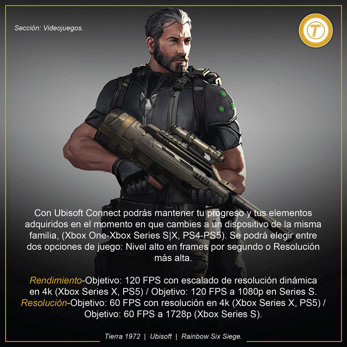Tierra1972's tweet photo. #Tierra1972 🟣
Tom Clancy's #RainbowSixSiege llegará a consolas de nueva generación el 1 de diciembre de 2020.

¿Quiénes lo están disfrutando y qué opinan de las opciones de juego adicionales para #XboxSeriesS #XboxSeriesX y #PS5? https://t.co/VHMB5rFAXw