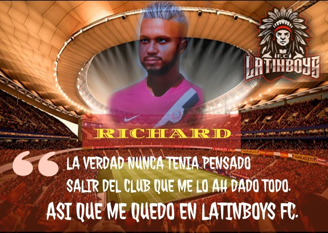 Latinboysfc's tweet photo. ⚔⚽️🔥Official🔥⚽️⚔ 
RICHARD- PRIMER CAPITAN

NACIOLIDAD🔜 🇵🇪
EDAD🔜 26 

LO HACE OFFICIAL🔥🔥 https://t.co/9iPJWNeGrw