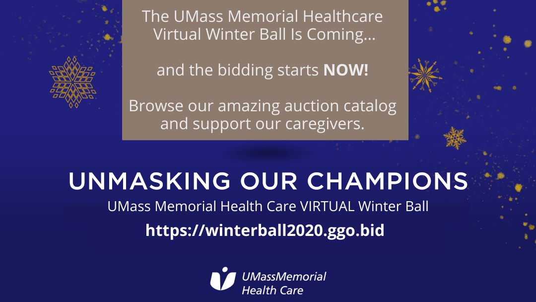 umassmemorial's tweet photo. Start your holiday shopping with #UMassMemorial Health Care Winter Ball's Mobile Auction! 😁 Bidding starts now… https://t.co/KosDJgR9Av
#VirtualWinterBall #HealthCareChampions #MobileAuction https://t.co/FuSHWOcF99