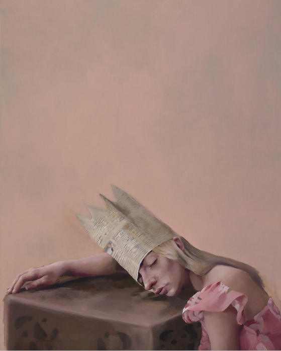 Today's pick from the SWA Annual Open is 'The World Changed Whilst I Was Sleeping' by Cherylene Dyer. Follow the link to view all the works until December 30th. onlinegalleryswa.oess1.uk #womensart #swaonline2020 #paintingoftheday <a href="/cherrielapoo/">cherylene dyer</a>