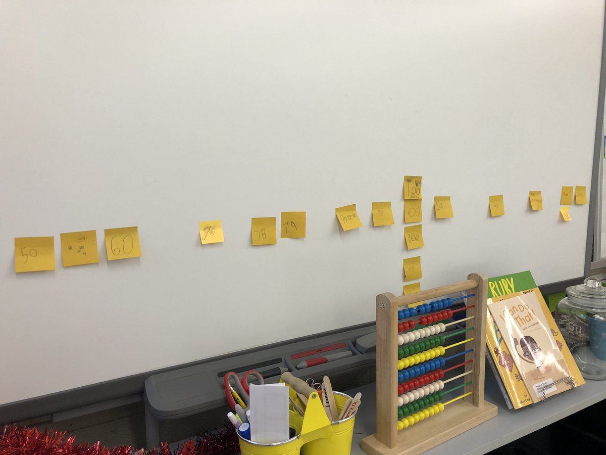 We celebrated all the hard work in filling our warm fuzzy jar this week. Added math of course. 🤓First we estimated... Then put our guesses on a number line and finally grouped them for easy counting. 149 acts of kindness! ✨<a href="/ehestera/">emilia hestera</a> <a href="/WortleyTVDSB/">Wortley Road P.S.</a>