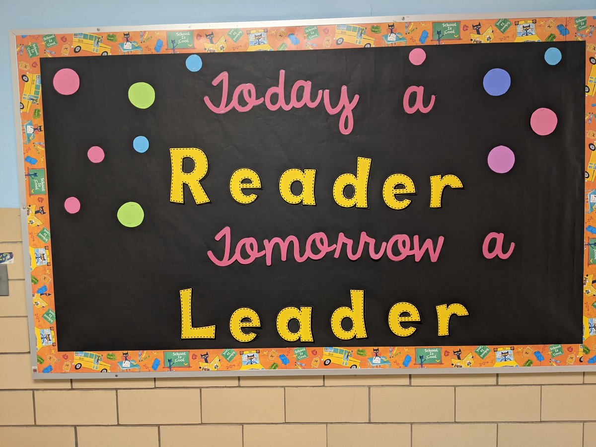 "Today a reader, tomorrow a leader!" Getting the school decorated for our returning students! @PGM_FTPSchools