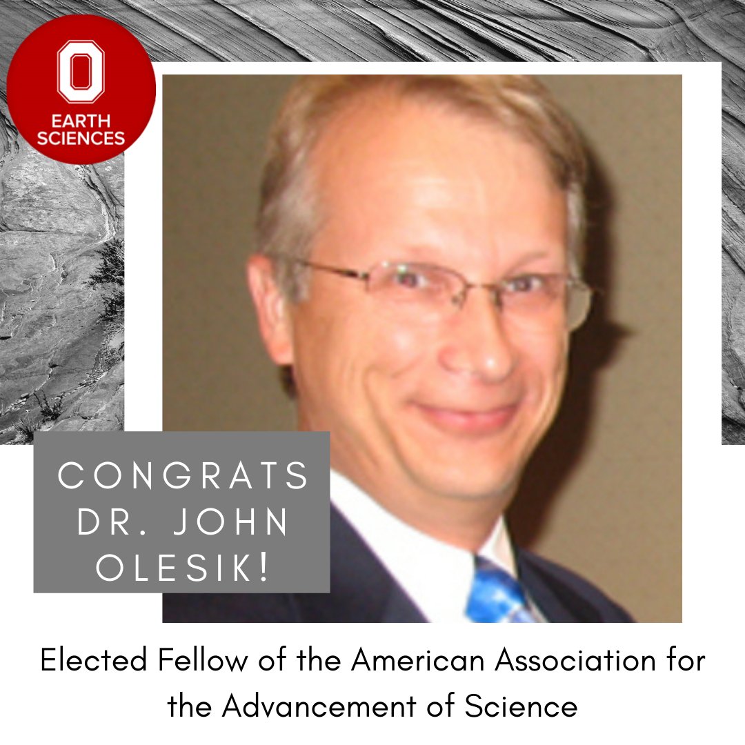 Every year, the American Association for the Advancement of Science (AAAS) elects a new group of Fellows

The School of Earth Sciences is proud to announce that Dr. John Olesik was named one of this year's AAAS Fellow!

Congratulations Dr. Olesik!